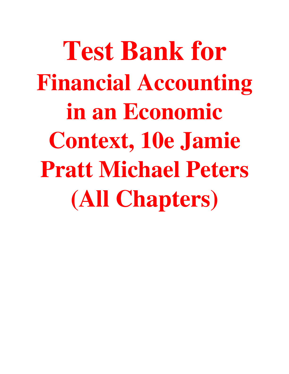 Test Bank for Intermediate Accounting, 13th Canadian Edition, (Vol 1, 2) 13th Edition by Donald